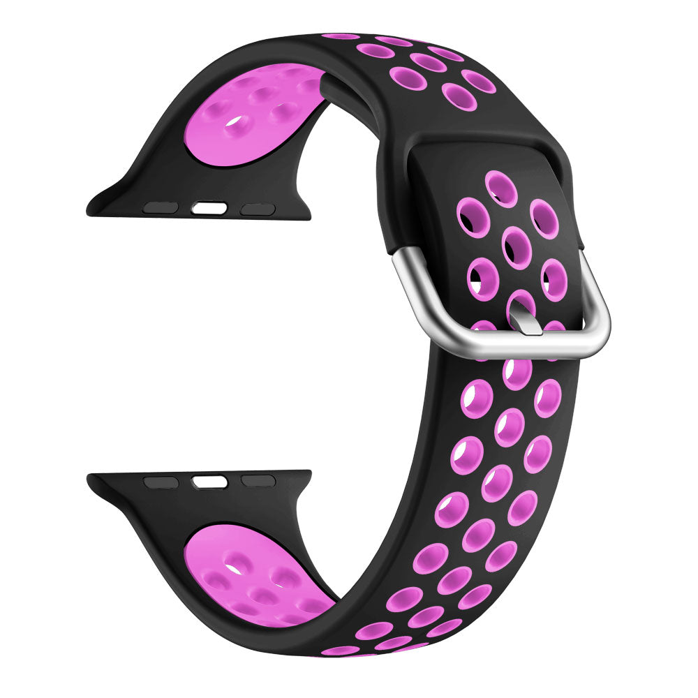 Dual Color Silicone Watch Strap Replacement Band for Apple Watch Series 9 8 7 6 SE (2023) SE(2022) 40mm 3 2 1 38mm Dual Color Silicone Watch Strap Replacement Band for Apple Watch Series 9 8 7 6 SE (2023) SE(2022) 40mm 3 2 1 38mm